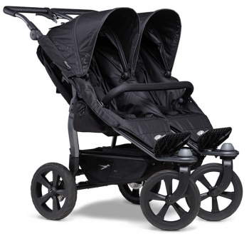 TFK sourozenecký kočárek Duo stroller - air chamber wheel black