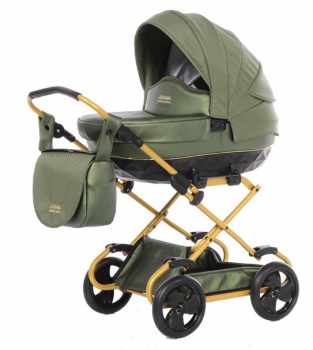 Junama kočárek pro panenky MINI SAPHIRE 07 Forest Green