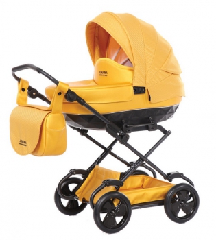 Junama kočárek pro panenky MINI SAPHIRE 05 Golden Yellow