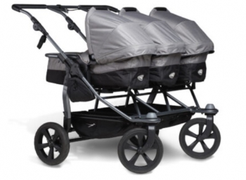 TFK kočárek pro trojčata Trio combi pushchair - air chamber wheel