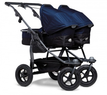 TFK sourozenecký kočárek Duo combi pushchair - air wheel navy