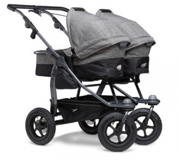 TFK sourozenecký kočárek Duo combi pushchair - air wheel prem. grey