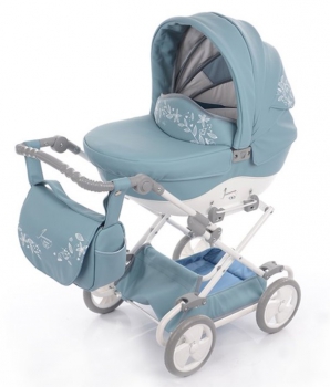 Junama kočárek pro panenky Mini 05 Modrá