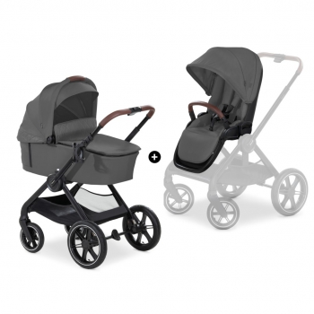 Hauck kombinovaný kočárek Walk N Care Air Dark Grey