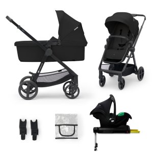 KINDERKRAFT KINDERKRAFT Kočárek kombinovaný 4v1 Newly Classic Black + Mink PRO