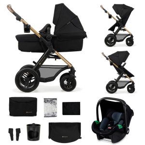 KINDERKRAFT KINDERKRAFT Kočárek kombinovaný Moov 2 Air 3v1 Pure Black