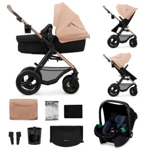 KINDERKRAFT KINDERKRAFT Kočárek kombinovaný Moov 2 Air 3v1 Sand Beige