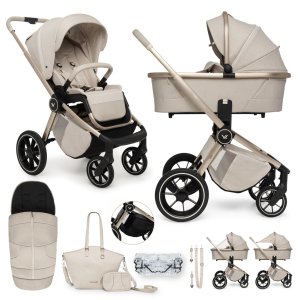 MUUVO MUUVO Kočárek kombinovaný Quick Boho Beige set 2v1