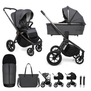 MUUVO MUUVO Kočárek kombinovaný Quick SE 2 Diamond graphite set 2v1