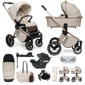 MUUVO MUUVO SET Kočárek 4v1 Quick Boho Brown set + CBX By CYBEX Aton B2 i-Size + základna