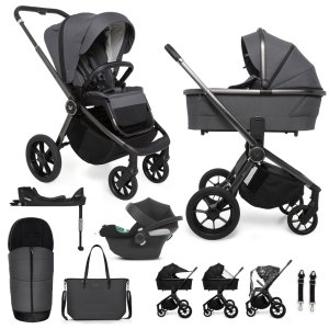 MUUVO MUUVO SET Kočárek 4v1 Quick SE 2 Diamond graphite set + CBX By CYBEX Aton B2 i-Size + základna