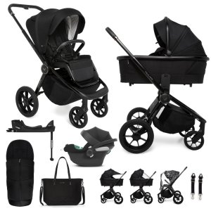 MUUVO MUUVO SET Kočárek 4v1 Quick SE 2 Chromium black set + CBX By CYBEX Aton B2 i-Size + základna
