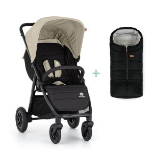 PETITEMARS PETITE&MARS Kočárek sportovní Airwalk2 Sahara Beige + PETITE&MARS fusak Jibot ZDARMA