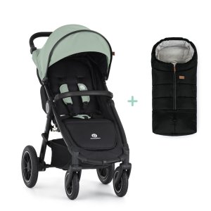 PETITEMARS PETITE&MARS Kočárek sportovní Street2 Air Black Iron Green + PETITE&MARS fusak Jibot ZDARMA