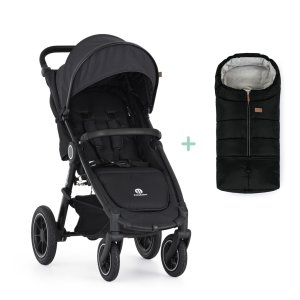 PETITEMARS PETITE&MARS Kočárek sportovní Street2 Air Black Perfect Black + PETITE&MARS fusak Jibot ZDARMA