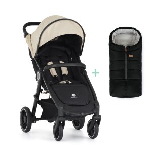 PETITEMARS PETITE&MARS Kočárek sportovní Street2 RWS Black Sahara Beige + PETITE&MARS fusak Jibot ZDARMA