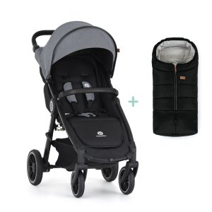 PETITEMARS PETITE&MARS Kočárek sportovní Street2 RWS Black Ultimate Grey + PETITE&MARS fusak Jibot ZDARMA