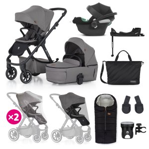 PETITEMARS PETITE&MARS SET Kočárek 4v1 ICON Dove Grey XXL RWS + CBX By CYBEX Aton B2 i-Size