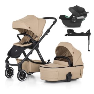 PETITEMARS PETITE&MARS SET Kočárek 4v1 ICON Mocha Beige LITE AIR + CBX By CYBEX Aton B2 i-Size