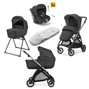 Inglesina Kočárek Inglesina Electa Darwin Recline 4v1 2025 Upper Black