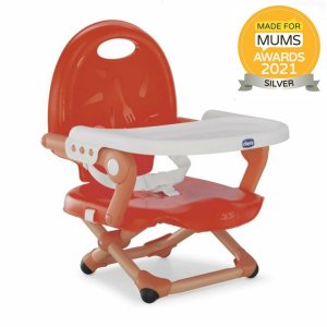 CHICCO CHICCO Podsedák přenosný Pocket Snack na židli - Poppy red