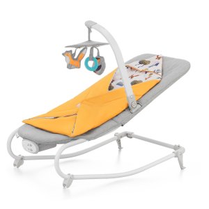 KINDERKRAFT KINDERKRAFT Houpátko vibrující s melodií Felio 2 Forest Yellow 0m+, do 9 kg