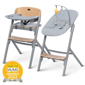KINDERKRAFT SELECT KINDERKRAFT SELECT Set jídelní židlička Livy Oak + lehátko Calmee, Premium