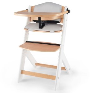 KINDERKRAFT KINDERKRAFT Židlička jídelní Enock s polstrováním White wooden, Premium