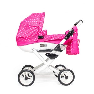 JASMINE JASMINE Kočárek pro panenky Kids růžový puntík