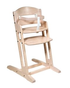 Baby Dan Baby Dan Dřevěná rostoucí jídelní židlička BabyDan DanChair White Wash