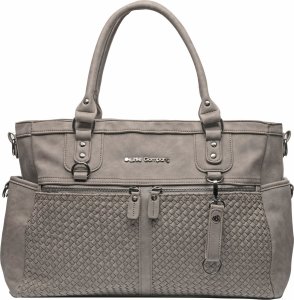 Little Company Little Company Přebalovací taška Monaco Braided taupe Proplétaná šedohnědá