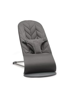 BABYBJORN Lehátko Babybjorn Bouncer Bliss Anthracite cotton Petal Woven