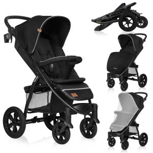 LIONELO LIONELO Kočárek sportovní Annet Tour Black Carbon