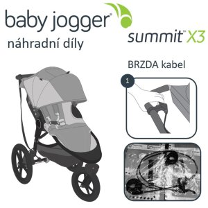 Baby Jogger BabyJogger BRZDA kabel SUMMIT X3