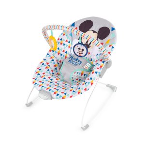 BRIGHT STARTS BRIGHT STARTS Lehátko vibrující MICKEY MOUSE Happy Triangles™ 0m+ do 9kg