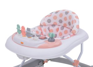 Inglesina Inglesina Babydan Baby Walker skládací dětské chodítko, s hracím pultíkem, růžové