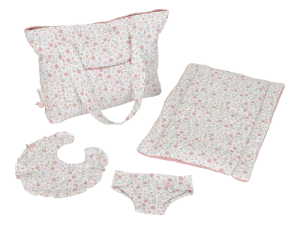  Přebalovací taška pro panenky Soft Flowers