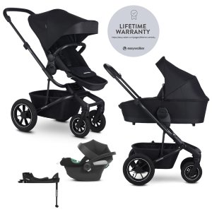 EASYWALKER EASYWALKER Kočárek kombinovaný Harvey⁵ 2v1 Midnight Black LITE AIR +CYBEX Aton B2 i-Size,základna