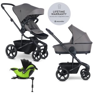 EASYWALKER EASYWALKER Kočárek kombinovaný Harvey⁵ 2v1 Pebble Grey LITE RWS + KIDDY Evoluna i-size 2 + základna