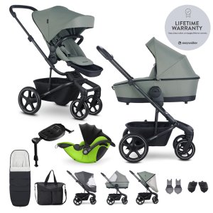 EASYWALKER EASYWALKER Kočárek kombinovaný Harvey⁵ Agave Green XXL RWS + KIDDY Evoluna i-size 2 + základna