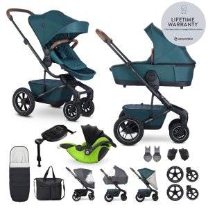 EASYWALKER EASYWALKER Kočárek kombinovaný Harvey⁵ Premium Jade Green XXL AIR + KIDDY Evoluna i-size 2