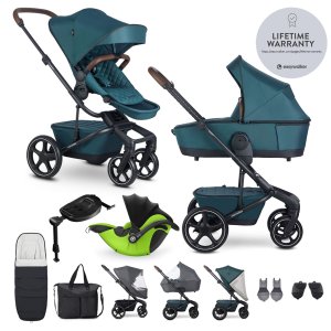 EASYWALKER EASYWALKER Kočárek kombinovaný Harvey⁵ Premium Jade Green XXL RWS + KIDDY Evoluna i-size 2