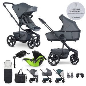 EASYWALKER EASYWALKER Kočárek kombinovaný Harvey⁵ Premium Mineral Grey XXL RWS + KIDDY Evoluna i-size 2