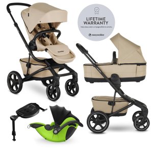 EASYWALKER EASYWALKER Kočárek kombinovaný Jimmey 2v1 Sand Taupe LITE RWS + KIDDY Evoluna i-size 2 + základna
