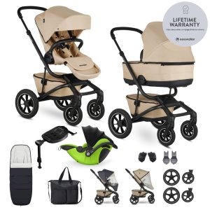 EASYWALKER EASYWALKER Kočárek kombinovaný Jimmey Sand Taupe XXL AIR + RWS + KIDDY Evoluna i-size 2 + základna