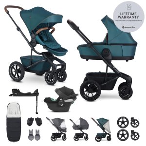 EASYWALKER EASYWALKER SET Kočárek 4v1 Harvey⁵ Premium Jade Green XXL AIR + CYBEX Aton B2 i-Size