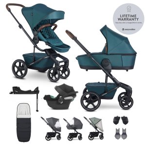 EASYWALKER EASYWALKER SET Kočárek 4v1 Harvey⁵ Premium Jade Green XXL RWS + CYBEX Aton B2 i-Size