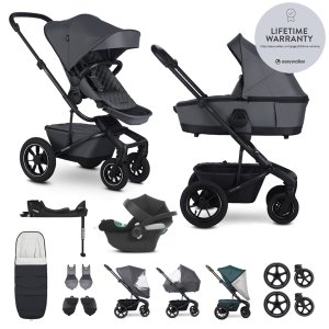 EASYWALKER EASYWALKER SET Kočárek 4v1 Harvey⁵ Premium Mineral Grey XXL AIR + CYBEX Aton B2 i-Size
