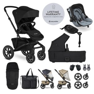 EASYWALKER EASYWALKER Set XXL kočárek Jimmey Air Pepper Black + KIDDY Evoluna i-size 2