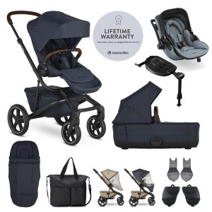 EASYWALKER EASYWALKER SET XXL kočárek Jimmey Indigo Blue + KIDDY Evoluna i-size 2